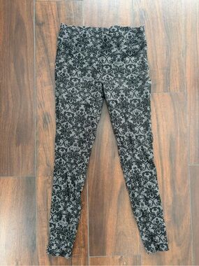 Guess Black Floral Print Leggings